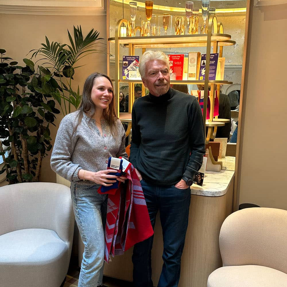 Genevieve Sweeney with Sir Richard Branson