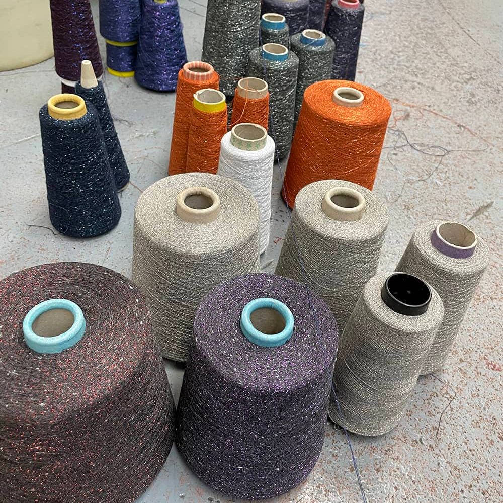 Sparkly Yarn Cones