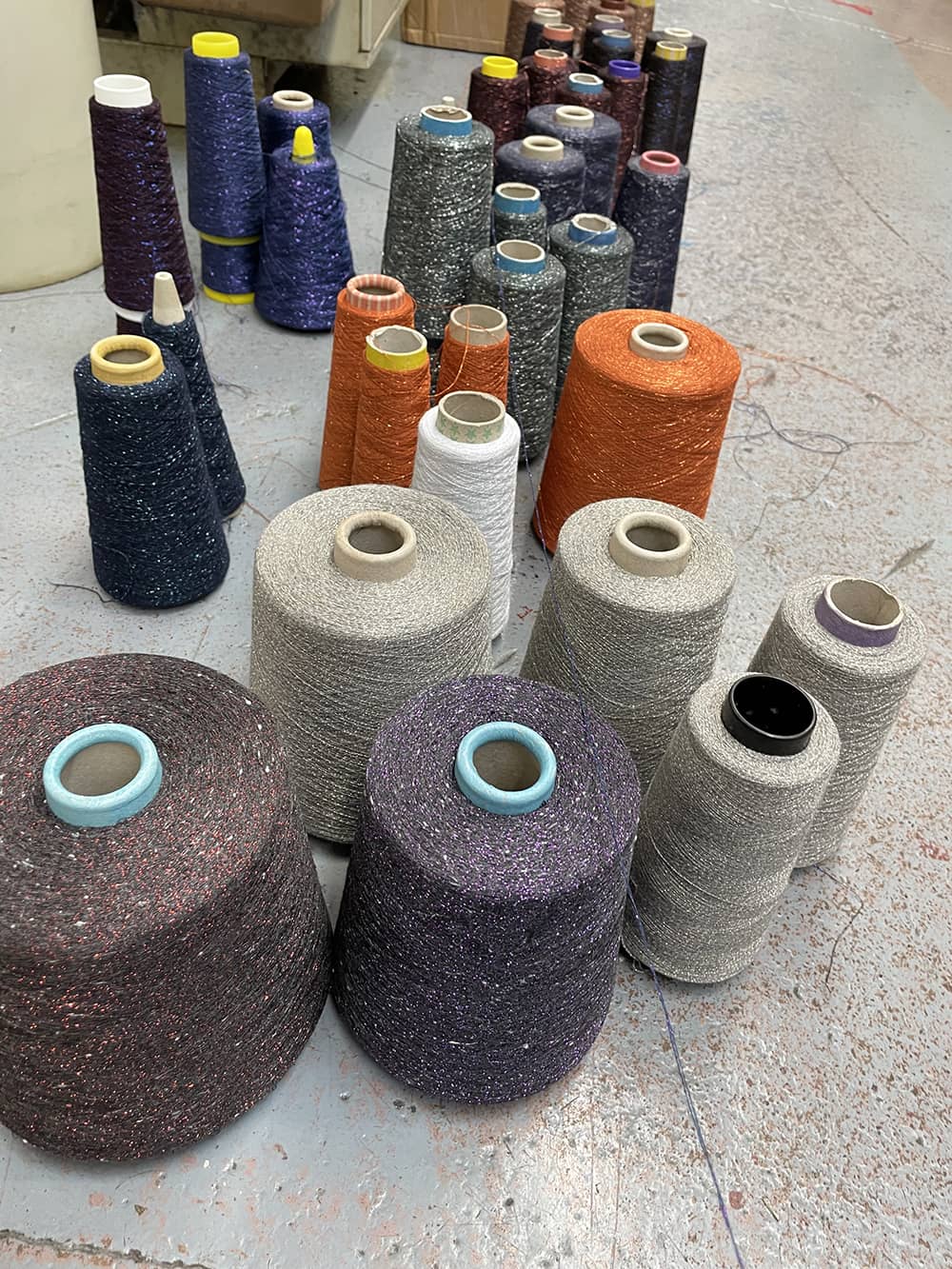 Sparkly Yarn Cones