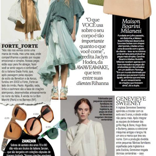 Genevieve Sweeney featured in Vogue Brazil