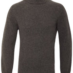 Aden Roll neck Lambswool Sweater Grey Genevieve Sweeney