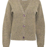 Alloa Cardigan Lambswool Lichen Genevieve Sweeney