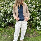 Alloa Cardigan Lambswool Lichen Genevieve Sweeney