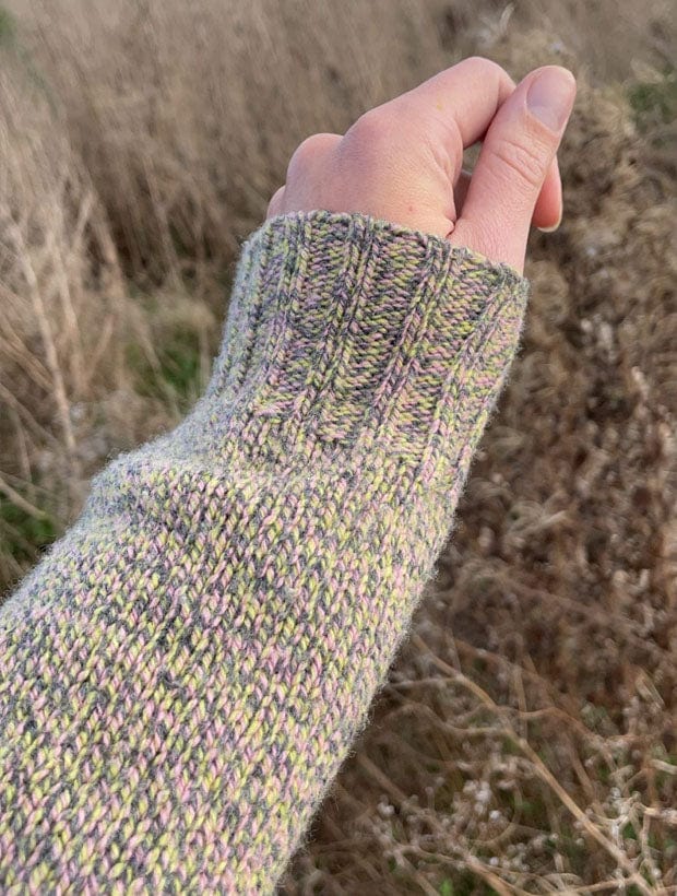 Alloa Cardigan Lambswool Lichen Genevieve Sweeney