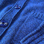 Alva Cardigan Lambswool Blue Genevieve Sweeney