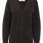 Alva Cardigan Lambswool Charcoal Genevieve Sweeney