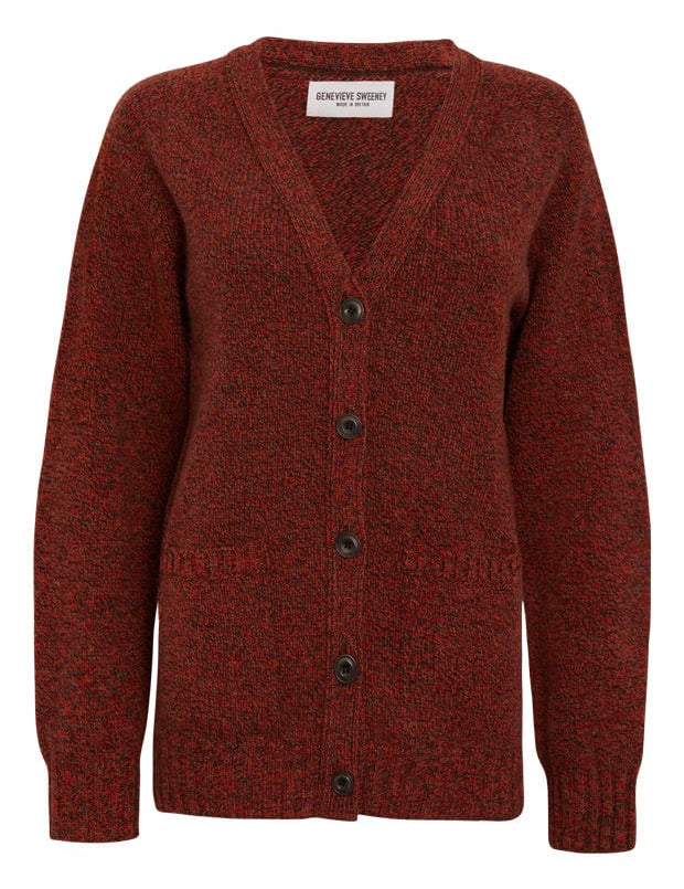 Alva Cardigan Lambswool Hazelnut Genevieve Sweeney