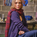 Alva Cardigan Lambswool Indigo Genevieve Sweeney