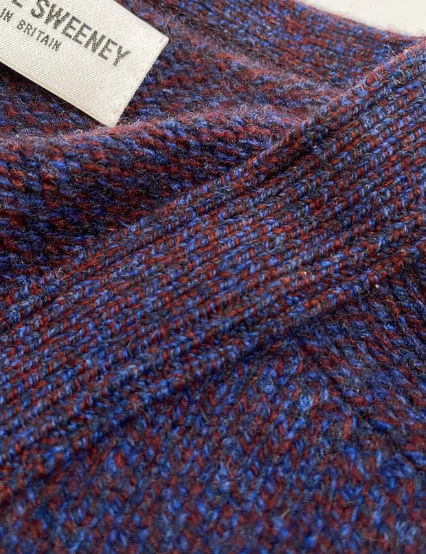 Alva Cardigan Lambswool Indigo Genevieve Sweeney