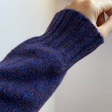 Alva Cardigan Lambswool Indigo Genevieve Sweeney