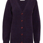Alva Cardigan Lambswool Indigo Genevieve Sweeney