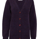 Alva Cardigan Lambswool Indigo Genevieve Sweeney