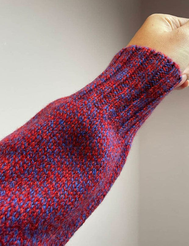 Alva Cardigan Lambswool Vermilion Genevieve Sweeney