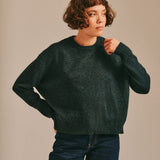 Ash Lambswool Sweater Charcoal Marl Genevieve Sweeney