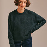 Ash Lambswool Sweater Charcoal Marl Genevieve Sweeney
