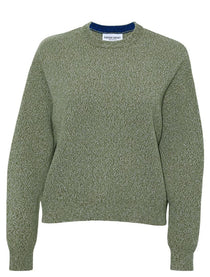 Ash Lambswool Sweater Khaki Marl Genevieve Sweeney