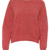Ash Lambswool Sweater Poppy Red Marl Genevieve Sweeney