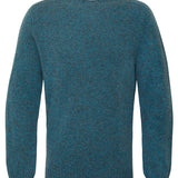Ellon Lambswool Sweater Azure Marl Genevieve Sweeney