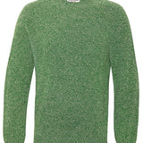Ellon Lambswool Sweater Green Marl Genevieve Sweeney