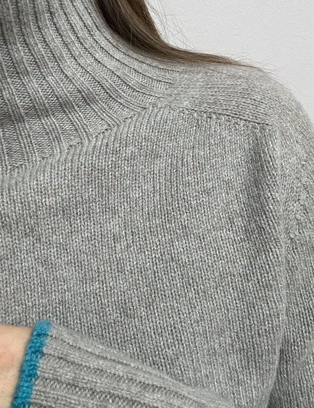 Elsi Lambswool Turtleneck Sweater Beige Genevieve Sweeney