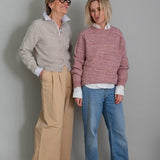 Willow Alpaca Merino Wool Sweater Pink Genevieve Sweeney