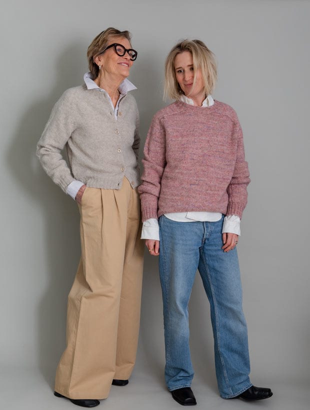 Willow Alpaca Merino Wool Sweater Pink Genevieve Sweeney