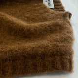 Laide Brushed Wool Knitted Vest Men Brown Genevieve Sweeney