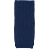 Textured Stitch Wool Viscose Scarf Navy Genevieve Sweeney
