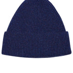 Lambswool Beanie Ink Navy Genevieve Sweeney