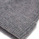 Lambswool Beanie Grey Melange Genevieve Sweeney
