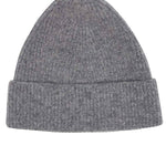 Lambswool Beanie Grey Melange Genevieve Sweeney