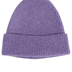 Lambswool Beanie Lilac Melange Genevieve Sweeney