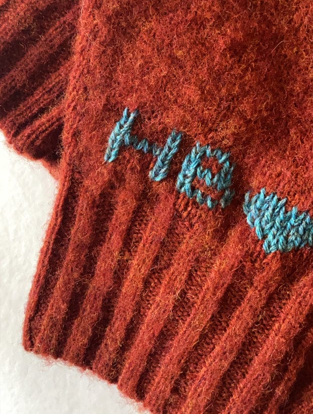 Leslie Brushed Wool Sweater Spiced Red Genevieve Sweeney