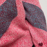 Leyden Geometric Lambswool Sweater Pink Genevieve Sweeney