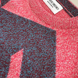 Leyden Geometric Lambswool Sweater Pink