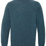 Liddel Chunky Lambswool Sweater Marl Blue Green Genevieve Sweeney
