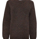 Liddel Chunky Lambswool Sweater Marl Hazelnut Genevieve Sweeney