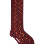 Sia Merino Knee High Socks Burgundy Genevieve Sweeney