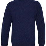 Lunan Brushed Wool Sweater Navy Ink Genevieve Sweeney