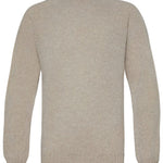 Lunan Brushed Wool Sweater Putty Melange Genevieve Sweeney