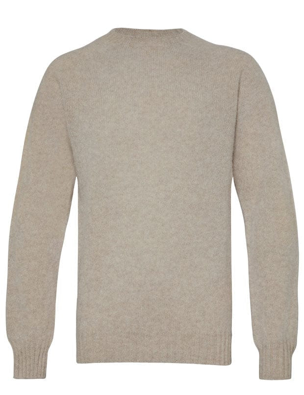 Lunan Brushed Wool Sweater Putty Melange Genevieve Sweeney