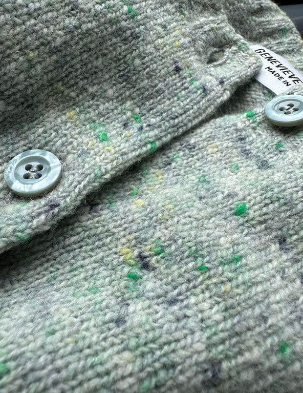 Maddis Lambswool Cashmere Cardigan Mint Genevieve Sweeney