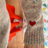 Maud Lambswool Cashmere Sweater in Pink