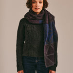 Wroxton Cable Lambswool Sweater Charcoal Genevieve Sweeney