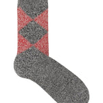 Salpaka Merino Wool Alpaca Argyle Socks Charcoal Genevieve Sweeney