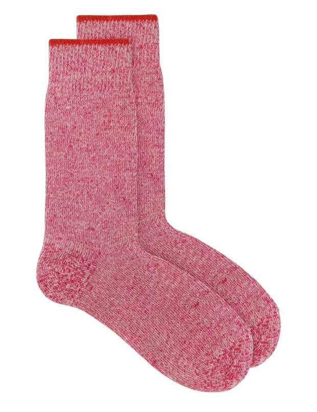Salpaka Merino Wool Alpaca Marl Socks Pink Tipping Genevieve Sweeney