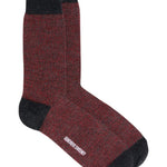 Samar Merino Wool Marl Sock Charcoal Marl Genevieve Sweeney