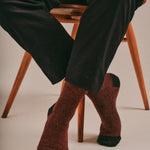 Samar Merino Wool Marl Sock Charcoal Marl Genevieve Sweeney