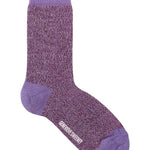Samar Merino Wool Marl Sock Lilac Genevieve Sweeney