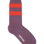 Samar Merino Wool Stripe Sock Orange Genevieve Sweeney